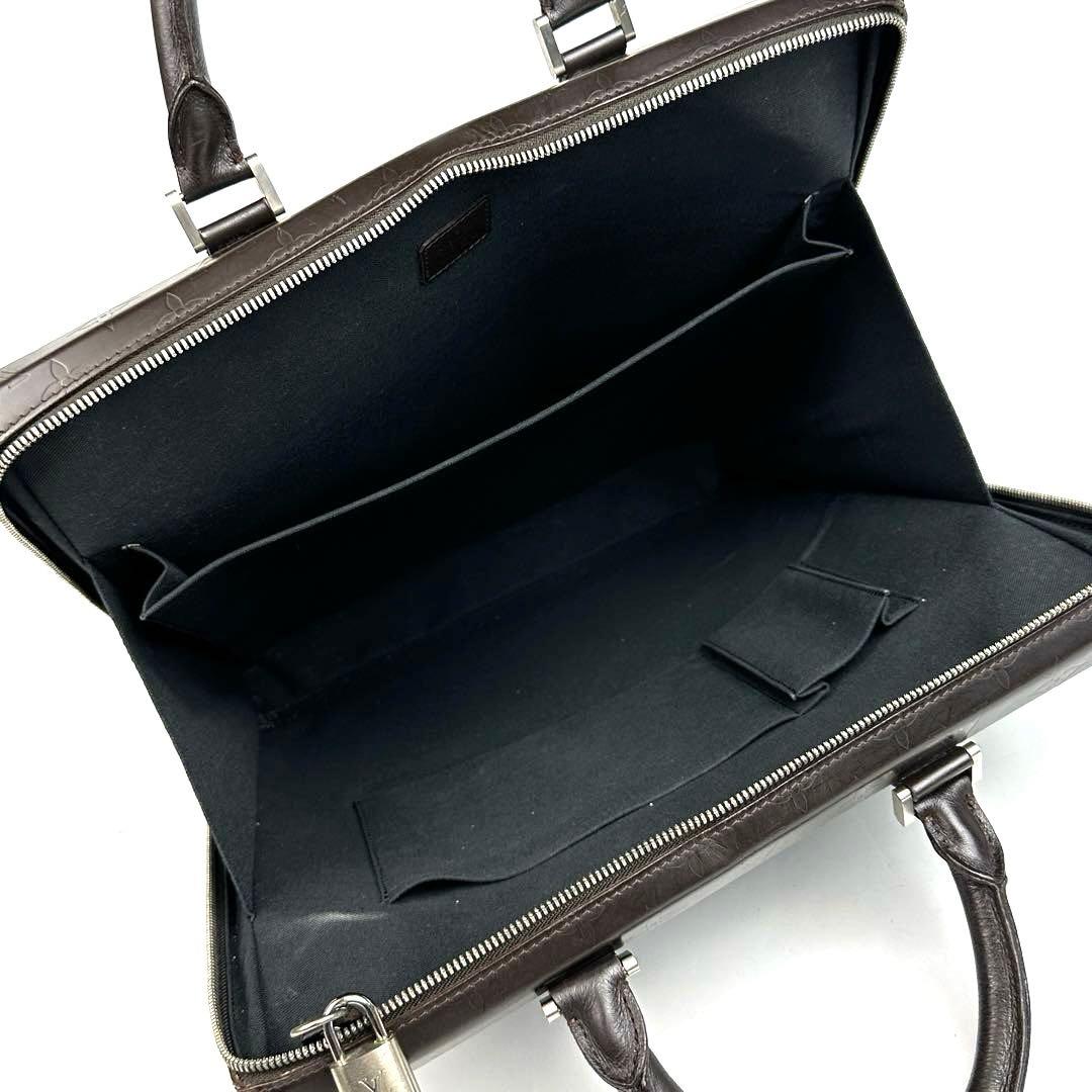 極美品 ルイヴィトン モノグラムグラセ エルヴィン M46580 レザー 書類鞄