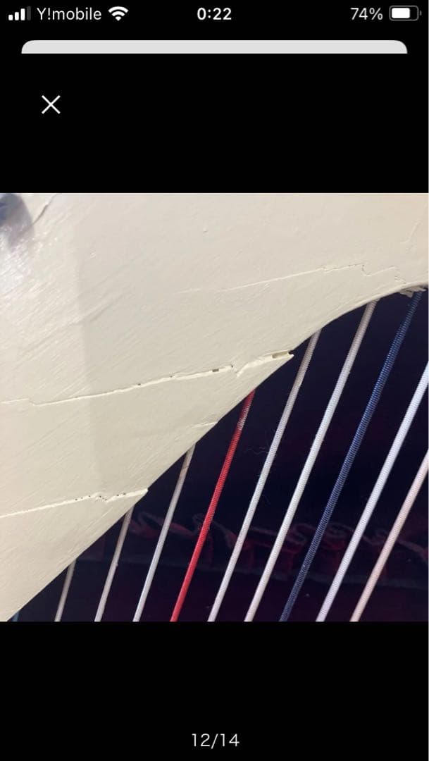 クリーム色ハープ、ソフトケース付き