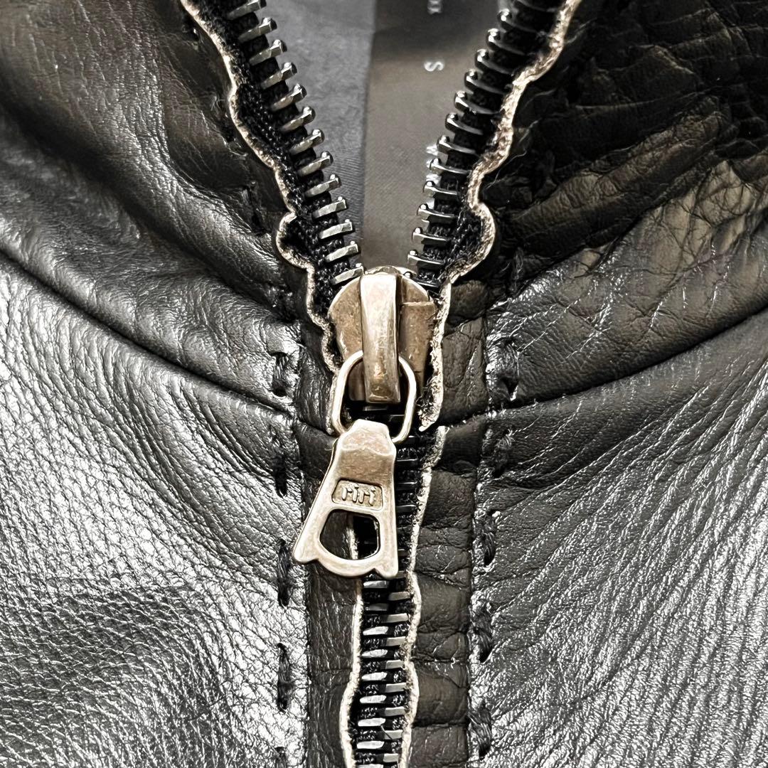 wjk カルぺディエムレザー ライダースジャケット(S)