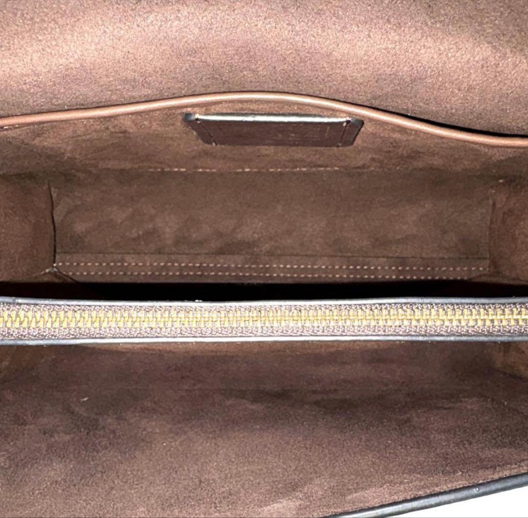 良品 コーチ ショルダーバッグ ターンロック レザー ブラック レディース