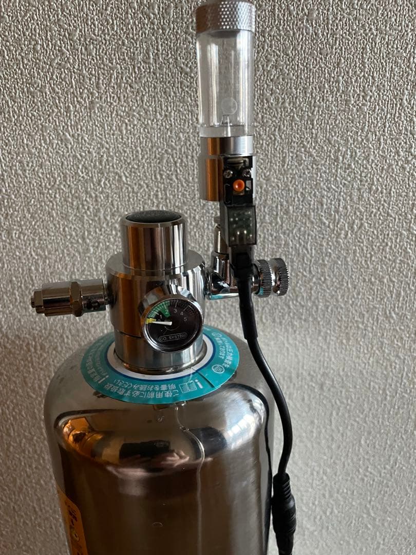 Clscea 水槽用化学反応式CO2ジェネレーターセットG600S2L電磁弁付き