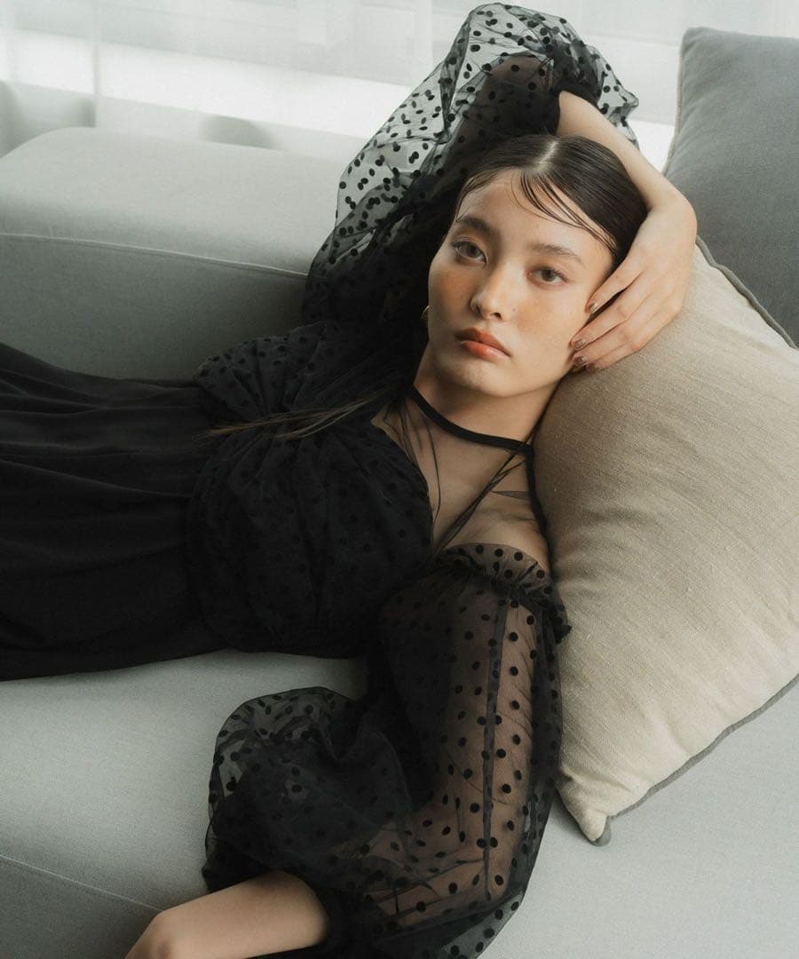 【美品】ANDRESD/アンドレスドオールインワン　パンツドレス　ブラック　Ｍ