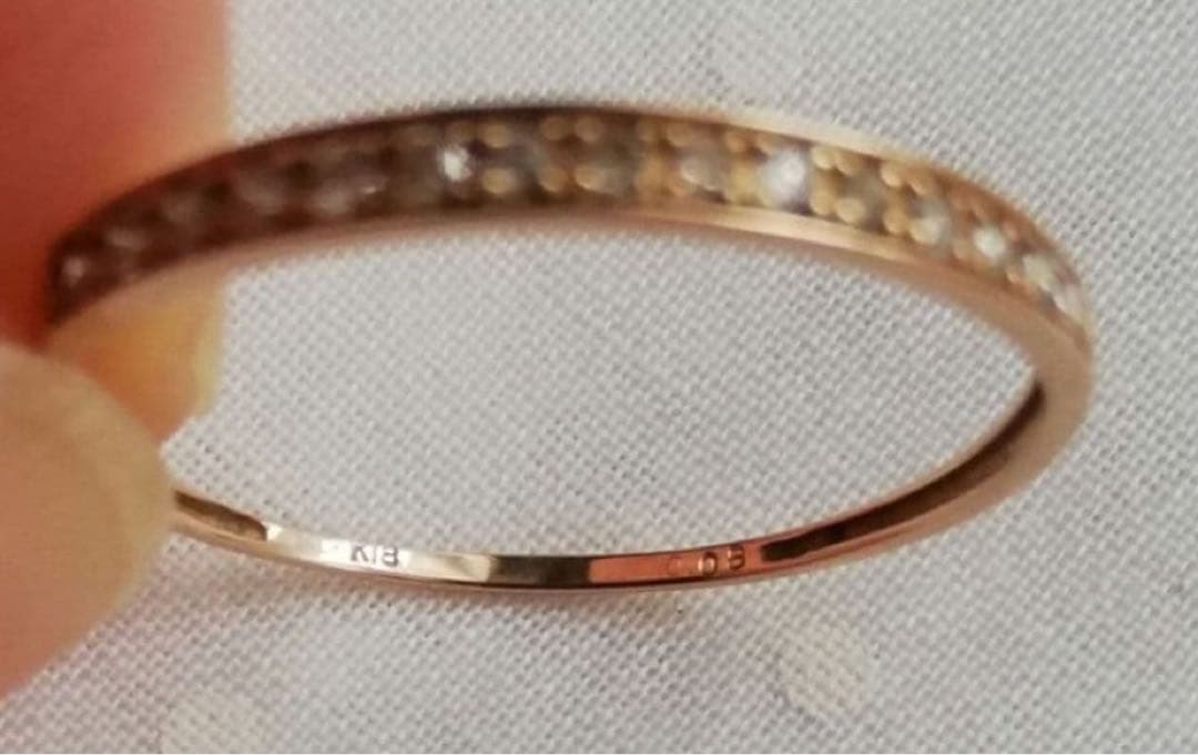 k18 ハーフエタニティダイヤモンド 0.08ct