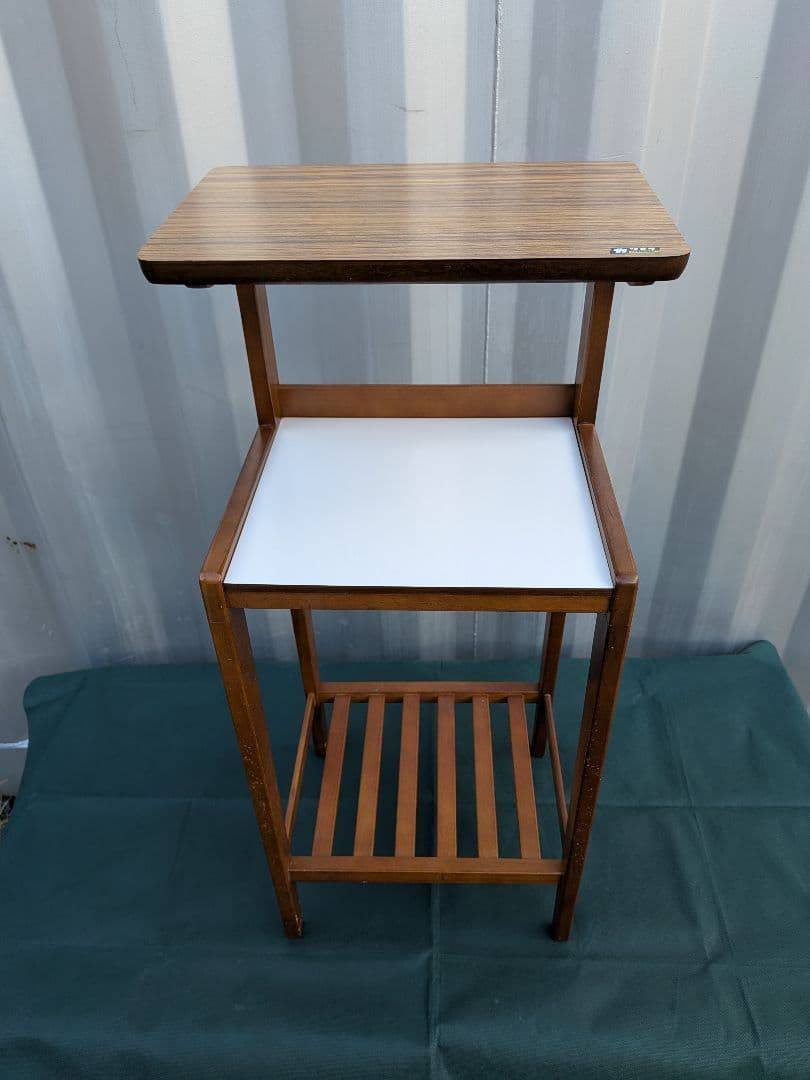 karimokuカリモク家具 電話台 花台 飾棚 サイドテーブル 引出し収納扉