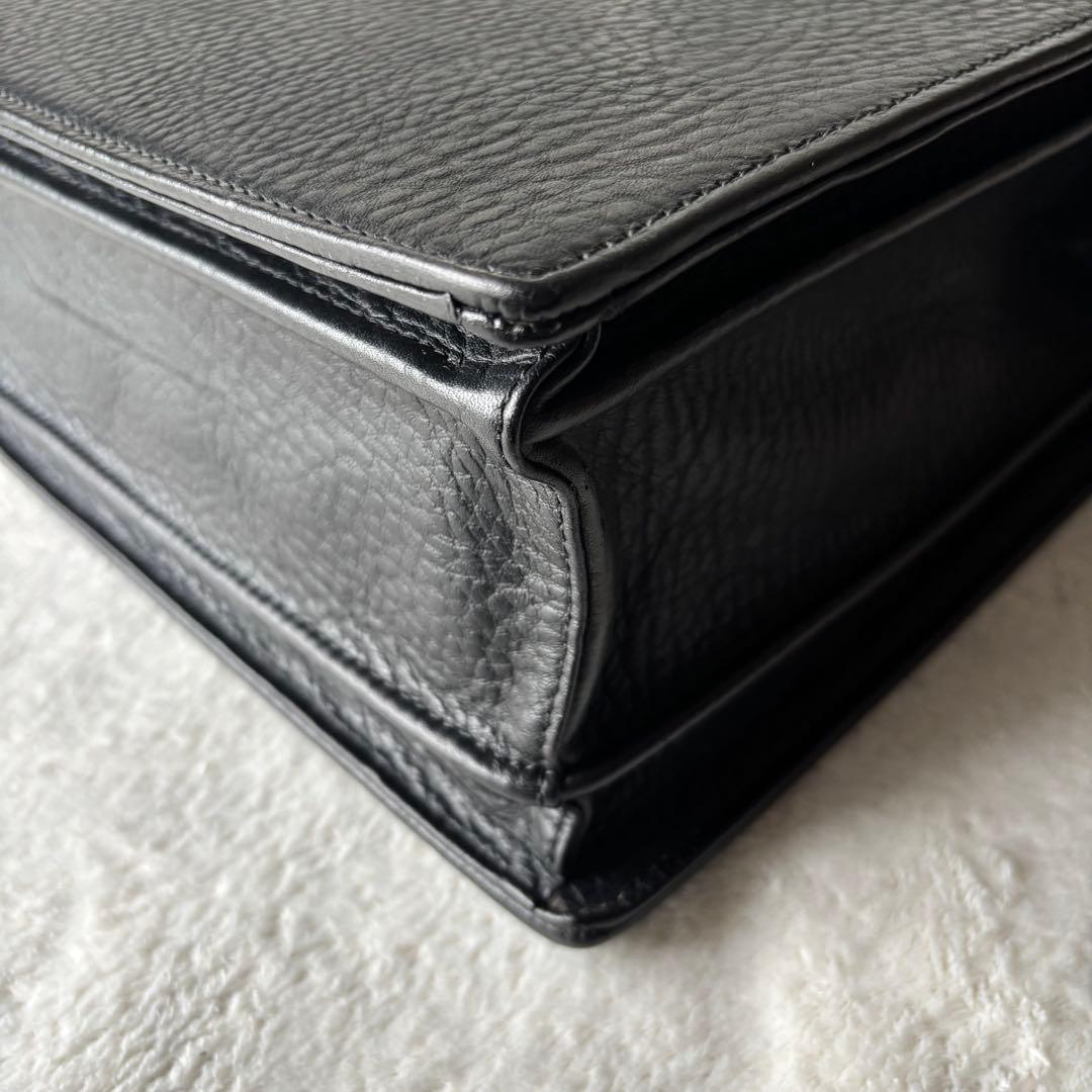 BURBERRY バーバリー ダレスバッグ ビジネスバッグ ブラック レザー