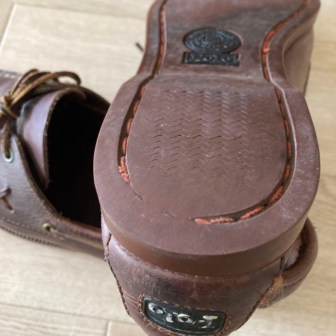 雰囲気◎ 90’s Polo Ralph Lauren レザー デッキシューズ