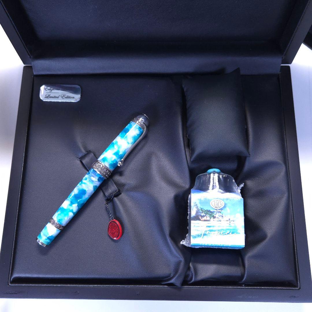 サクラサク【要修理】アウロラ アンビエンテ トロピチ 万年筆 ニブF 細字