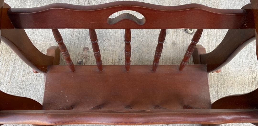 昭和レトロ マガジンラック 雑誌入れ 新聞入れ サイドテーブル 木製