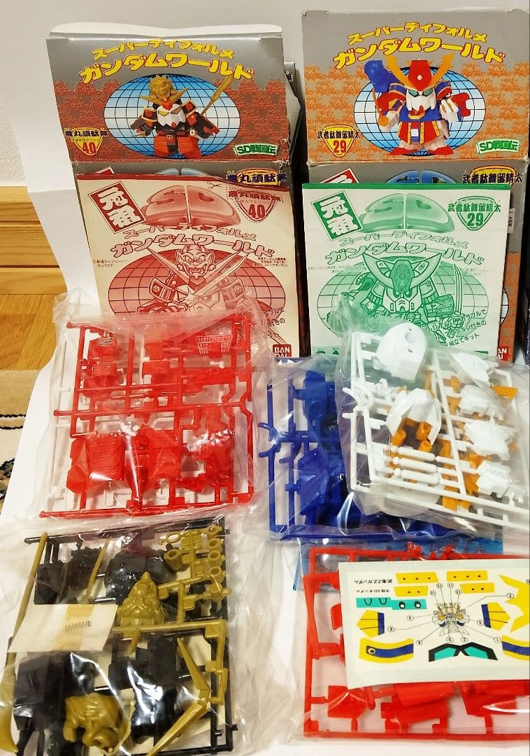 元祖SDガンダム　SDガンダム戦国伝　武者五人衆　4点セット【未組立】