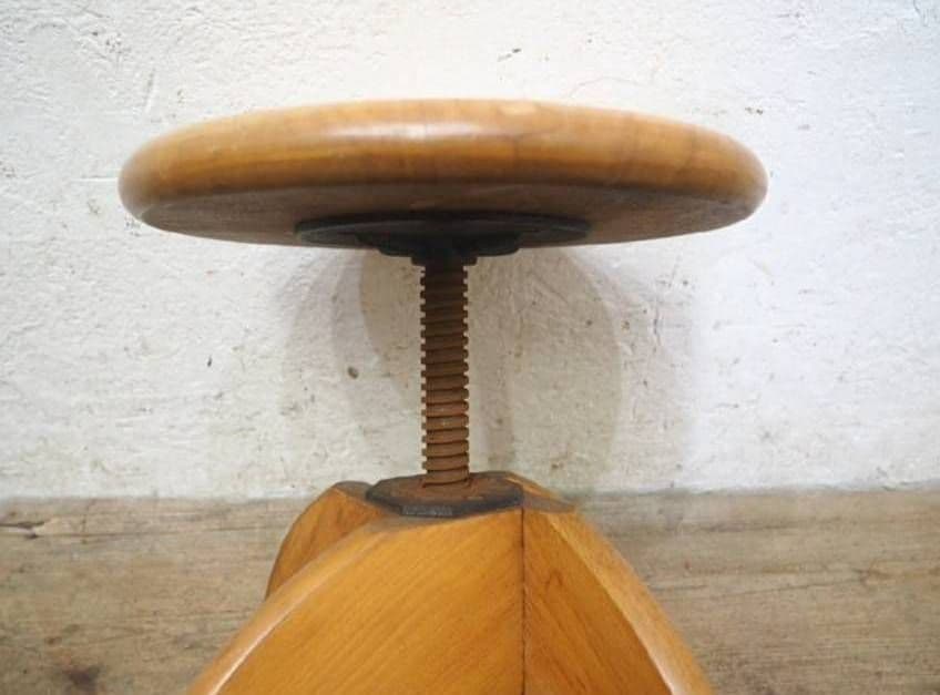 1029 ヴィンテージ 回転椅子 スツール 丸イス 店舗什器 レトロ 古道具