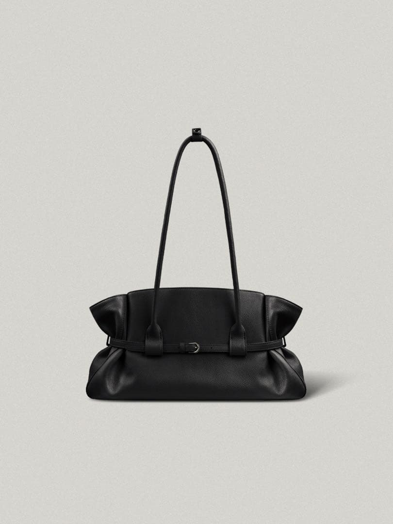 美品FOLNUA(フォルニュア)ハヴィバッグ ブラック_プレーン