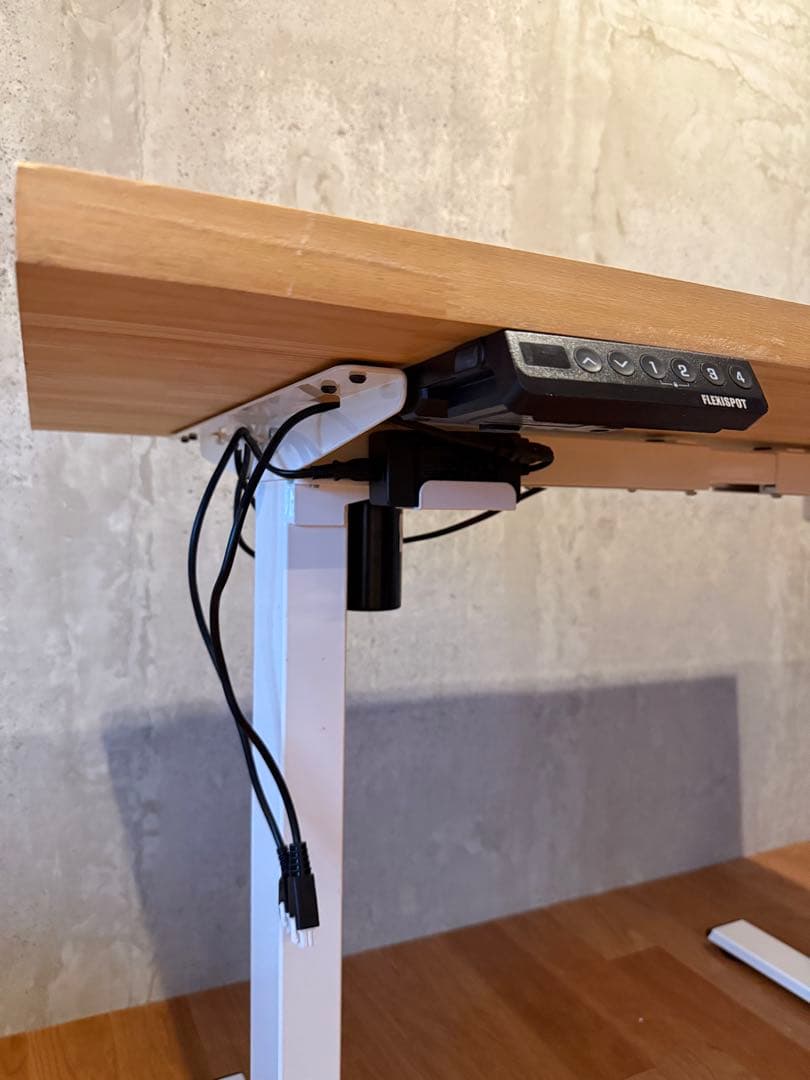 FLEXISPOT 電動昇降デスク EF1W-JA栗集成材天板 120x61cm