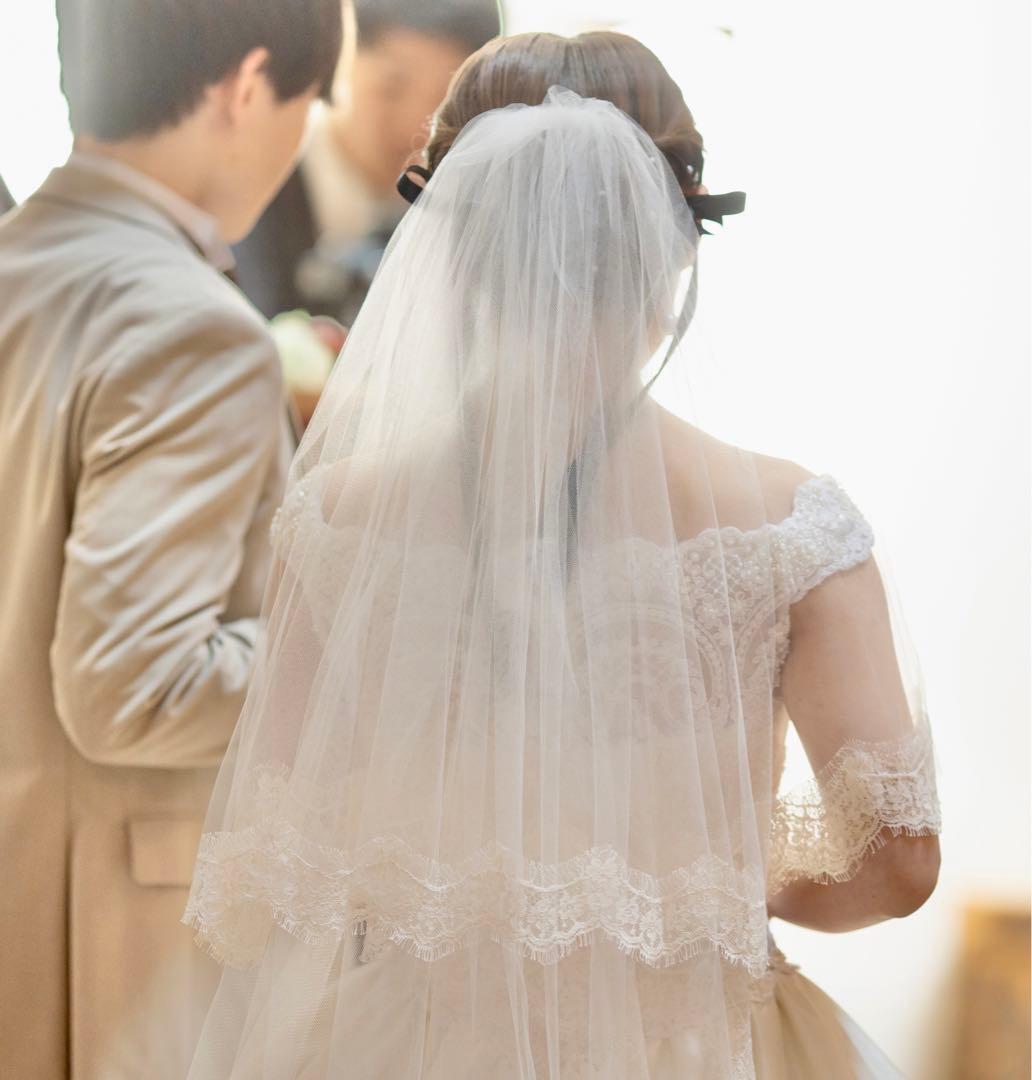 ベリッシマ ウェディングドレス　パニエ 付き