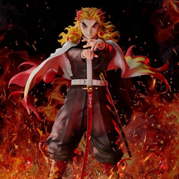 ぽよ 劇場版 鬼滅の刃 無限列車編 煉獄杏寿郎 1/8スケールフィギュア