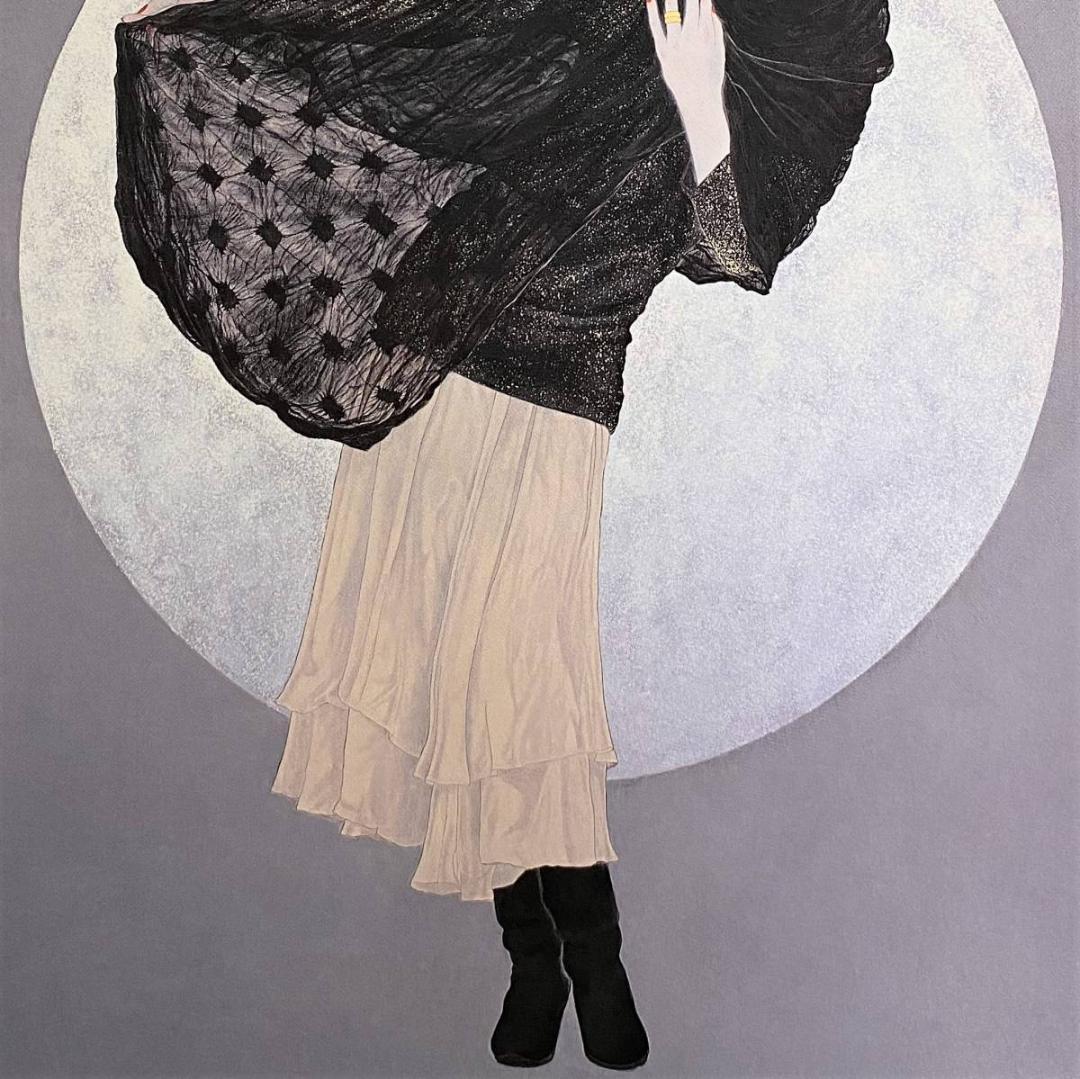 堀泰明、【RONDO】、希少な額装用画集より、新品額装付、状態良好