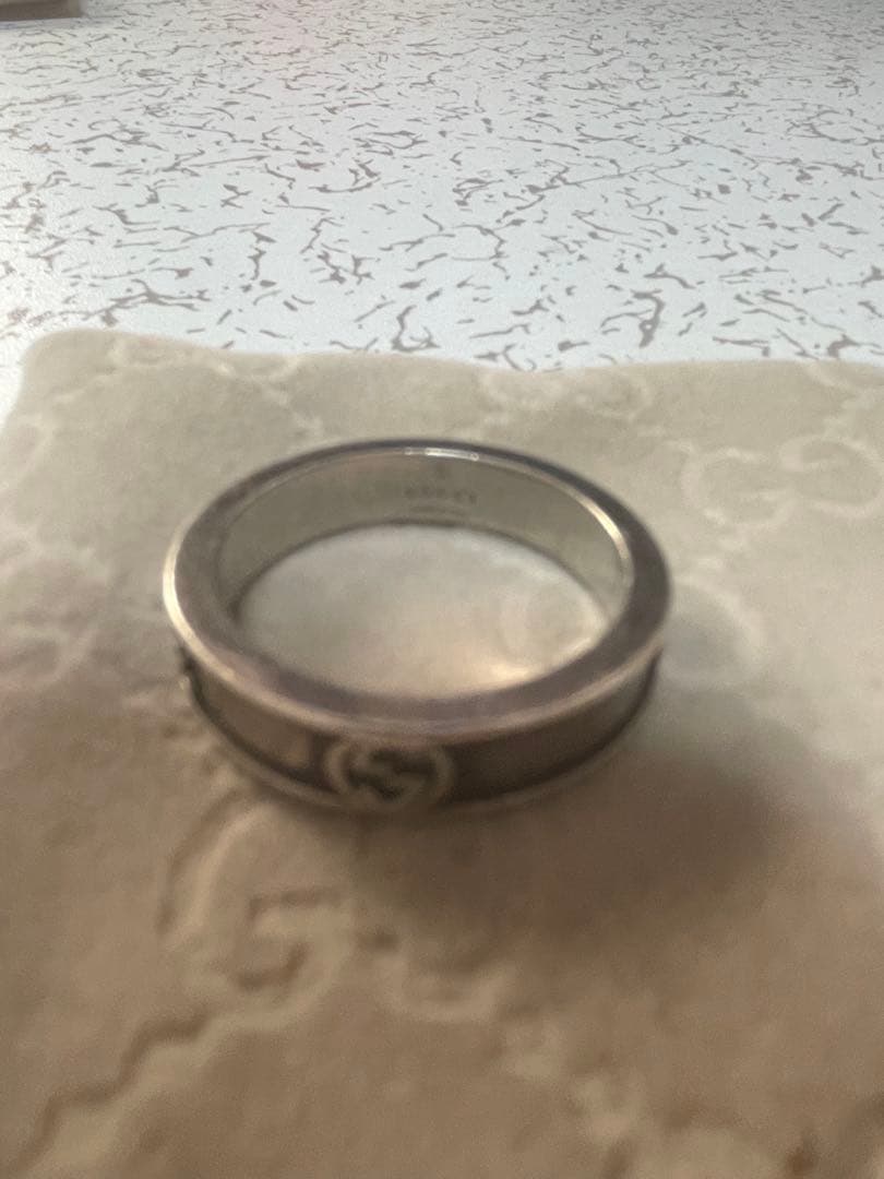 GUCCI ステンレススチールリング MADE IN ITALY