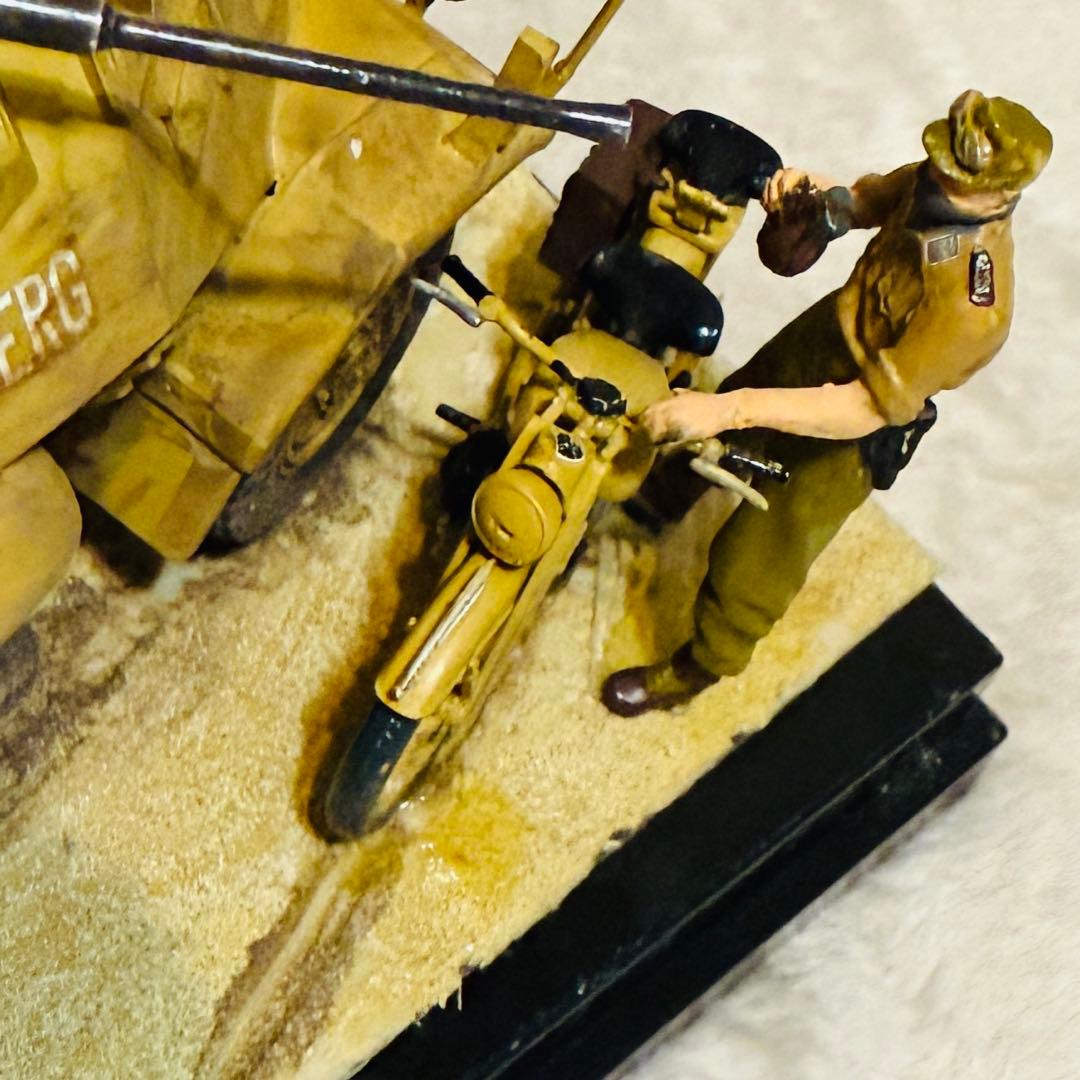 ドイツ軍偵察部隊 輪装甲偵察Sd.Kfz.222ジオラマ情景ジオラマセット