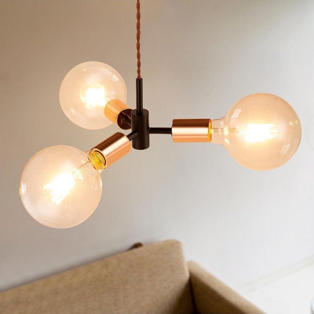 専用)モダン 3灯ペンダントライト クリア・ブラック 楽天市場