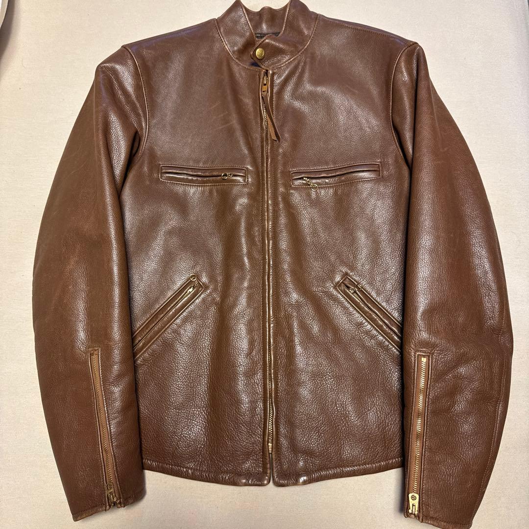 L*0様 RRL Ralph Lauren ブラウンレザージャケット サイズ5 L 0様 RRL Ralph Lauren ブラウンレザ ジャケット サイズ5 ブラウン