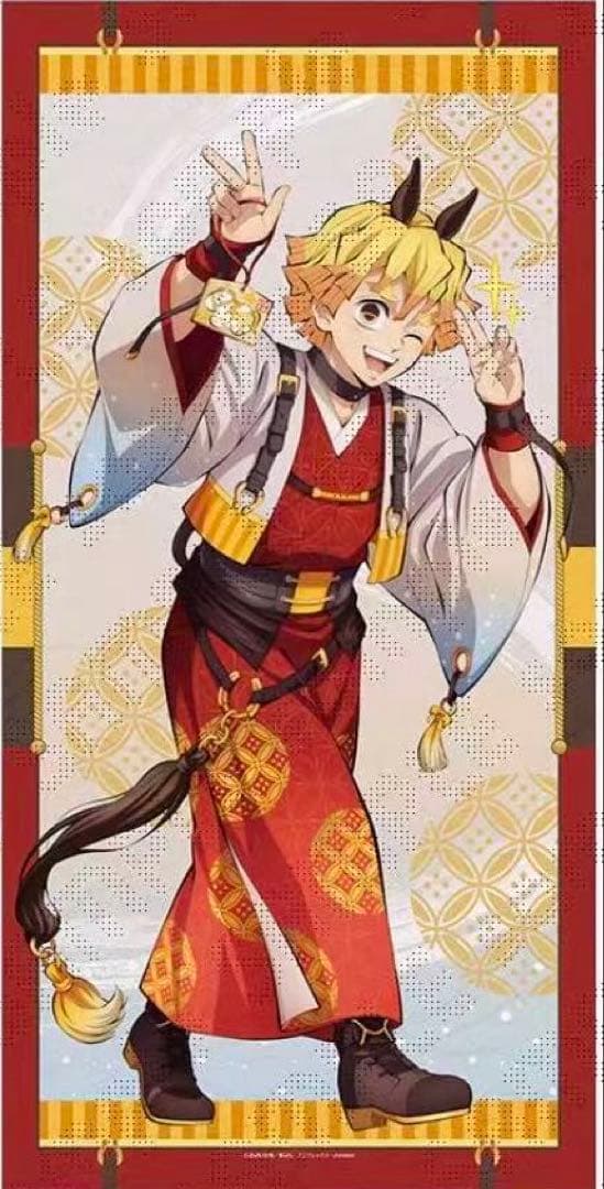 鬼滅の刃 ufotable ダイニング 干支2026 午年 等身大絵巻 我妻善逸 鬼滅の刃」2026年午年グッズ / ufotableWEBSHOP