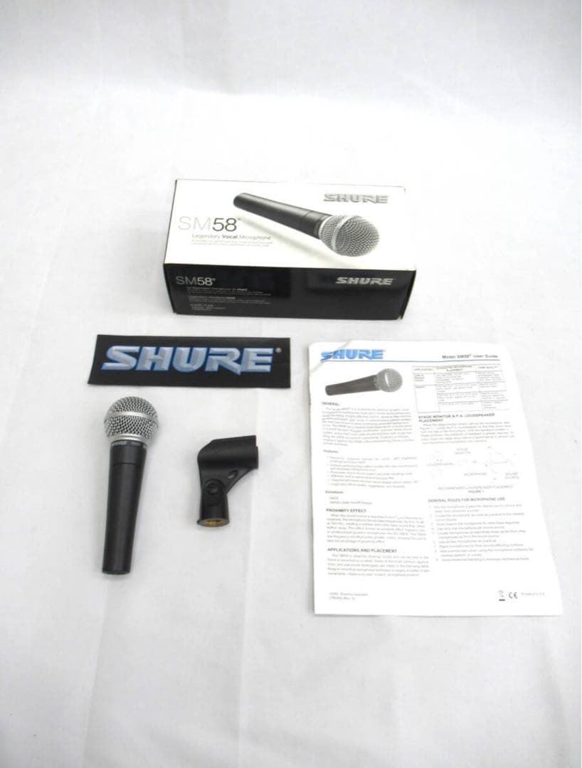 SHURE SM58 マイク 本体と付属品 Amazon.co.jp: SHURE シュア SM58-LCE ダイナミックマイク : ON/OFF