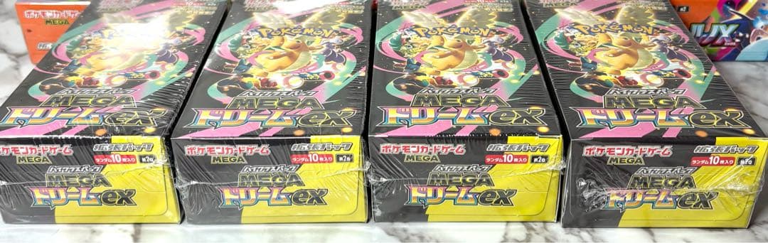 ポケモンカード　MEGAドリームex 新品未開封　シュリンク付き4BOX