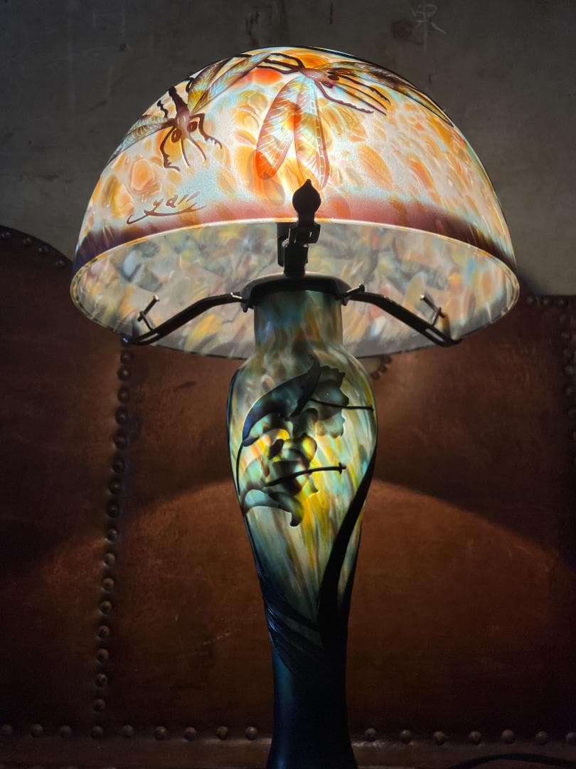 ガレ風 アンティーク調ガラスランプ - フロアスタンドアウトレット ストア