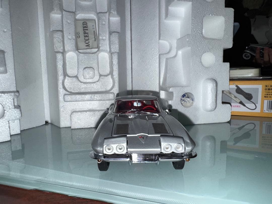 フランクリンミント 1/24 1963 コルベット 赤内装 ダイキャスト