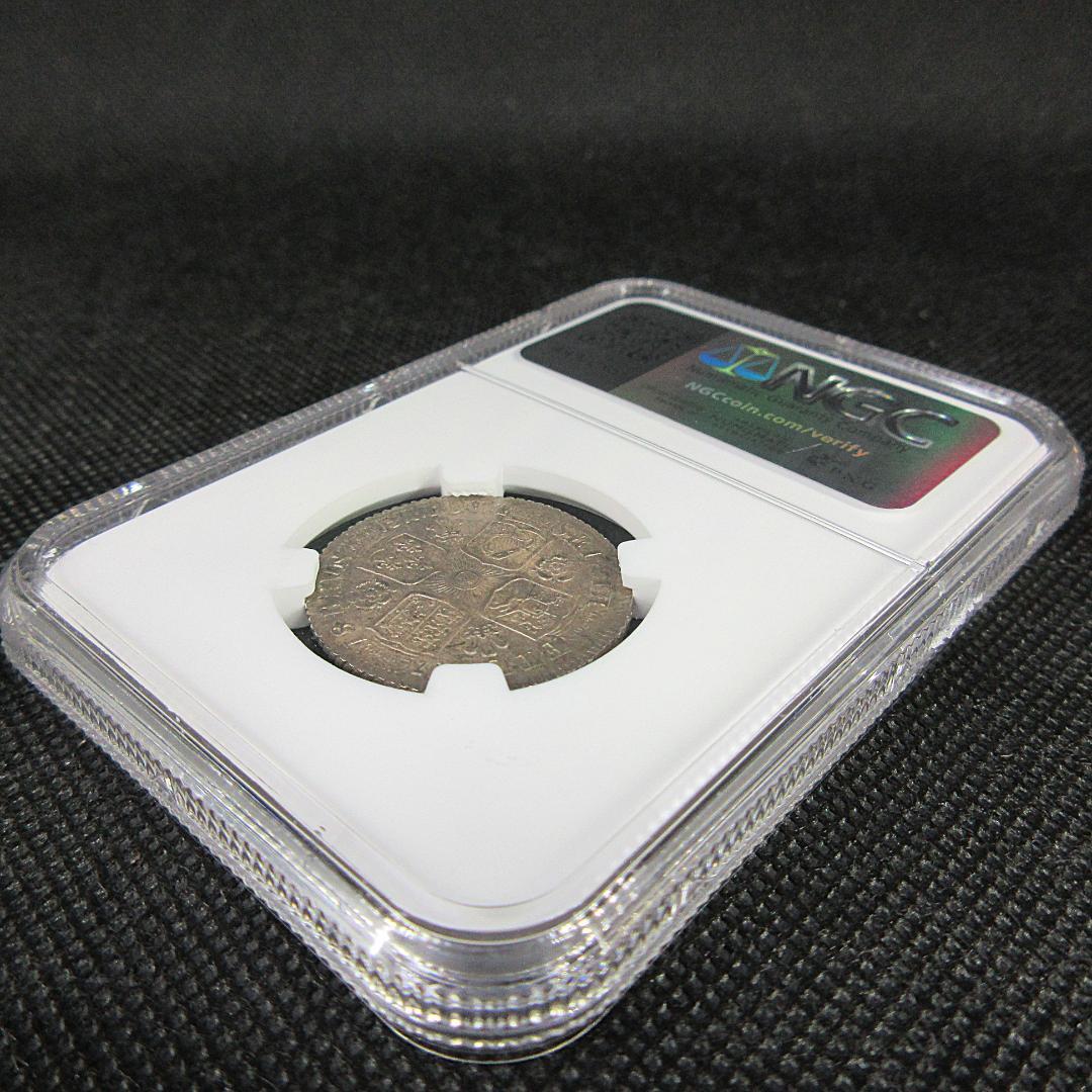 1718 イギリス 1シリング 銀貨 ジョージ1世 NGC アンティーク 