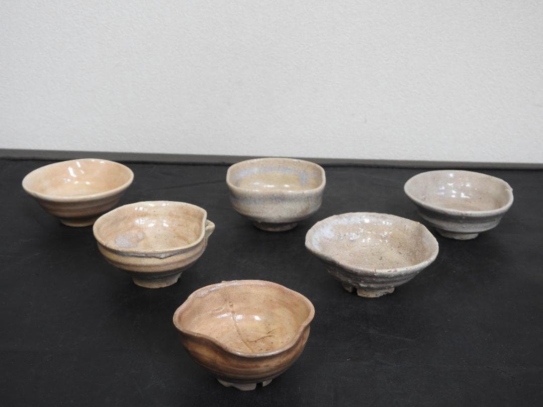 十代坂高麗左衛門　酒盃　6個　共箱　MA745