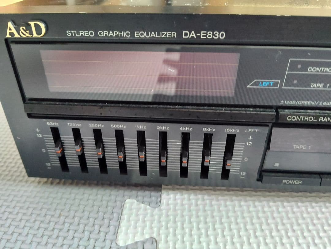 A&D DA-E830 9素子グラフィックイコライザー AKAI DIATONE A&D DA-E830