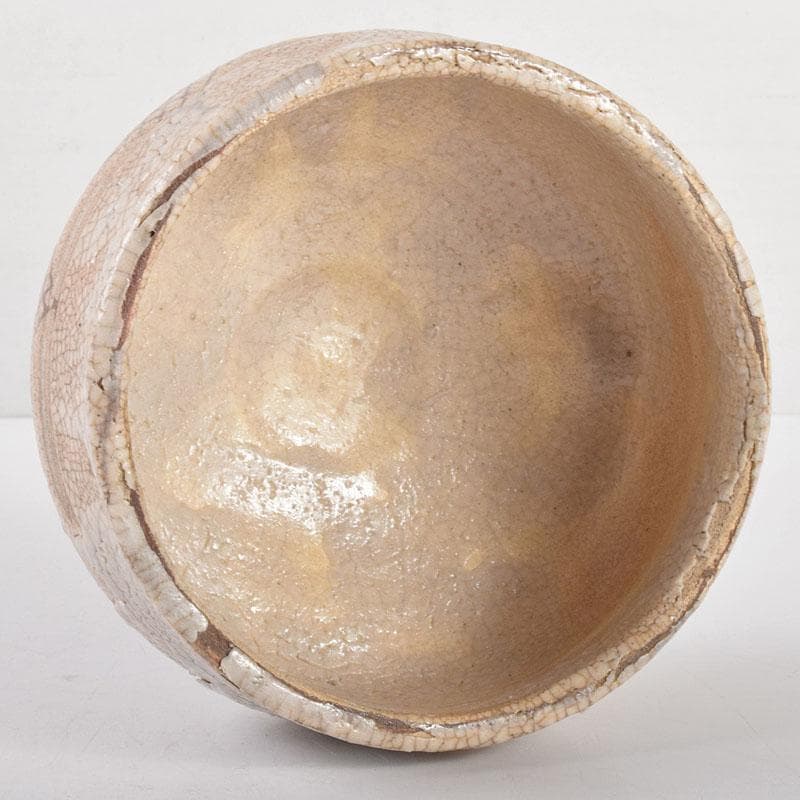 茶道具　志野焼　茶碗　仕覆付　表千家十三代即中斎極箱　D　R4955