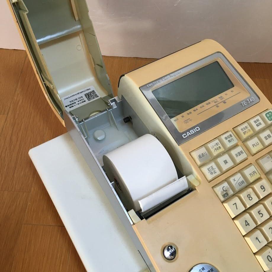 AJ】カシオ TE-340WE レジスター 10部門 ドロア分離型