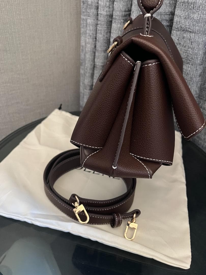 POLENE ポレーヌ Mokki Mini ロゴ レザー ショルダーバッグ