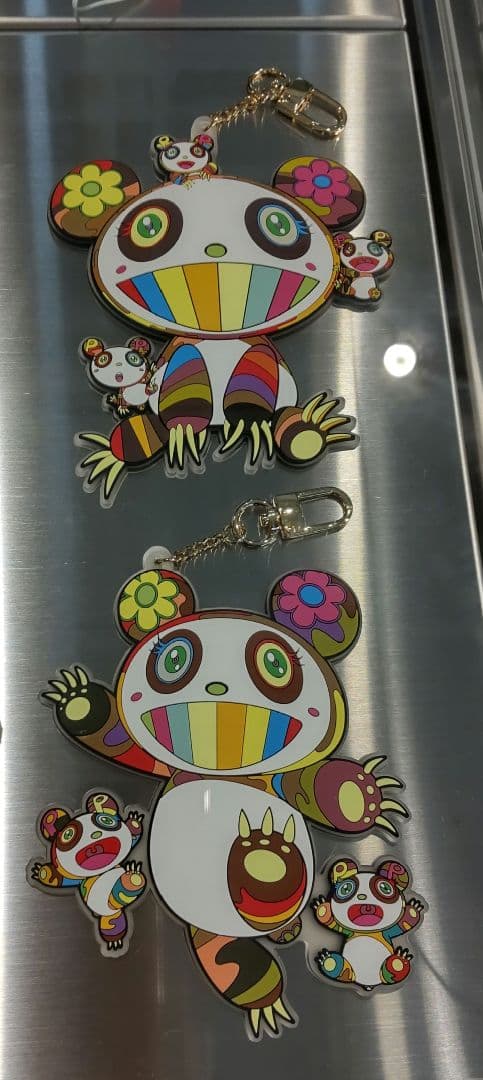 ２種セット★　新作★　村上隆　パンダ　ラバー　キーリング　カイカイキキ