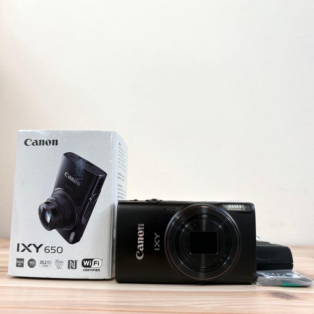 極美品　Canon キャノン　コンパクトデジタルカメラ　IXY 650 ブラック IXY650』Cannon キヤノン IXY 650 デジタルカメラ ブラック 1077C001