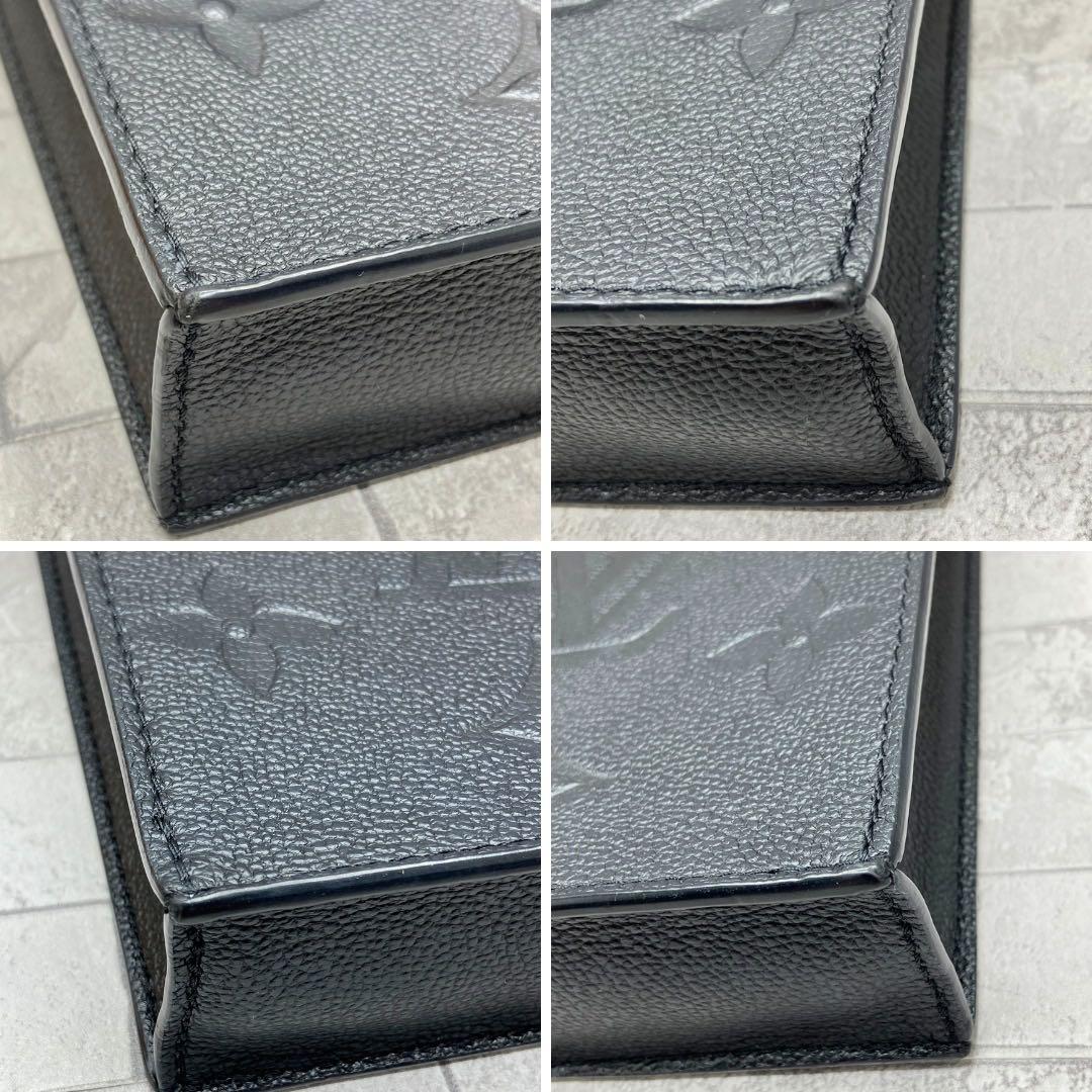 ルイヴィトン プティット・サックプラ ミニバッグ モノグラム　アンプラント　黒