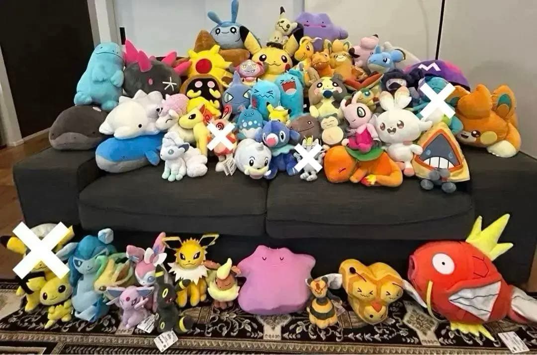 ポケモンぬいぐるみ　51点　大量まとめ売りセット　単品売り可能　No.958 ポケモンぬいぐるみ | Mサイズ - リトルレモネード | PARTY & BALLOON SHOP