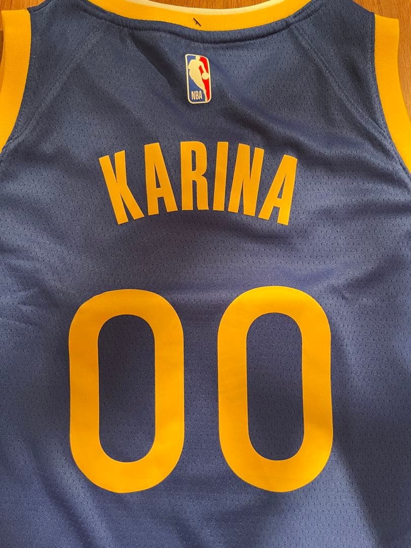 公式】aespa カリナ NBA XL ウォリアーズ カスタムユニフォーム - メルカリ