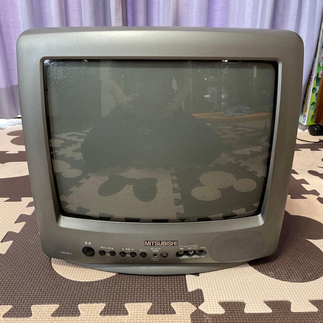MITSUBISHI ブラウン管テレビ グレー - メルカリ