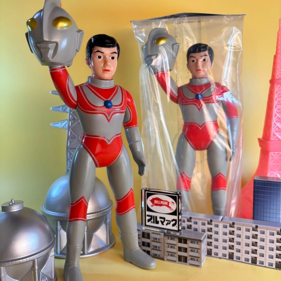 帰ってきたウルトラマン 【ブルマァク 】マスク取れ 大　昭和レトロカラー未開封品