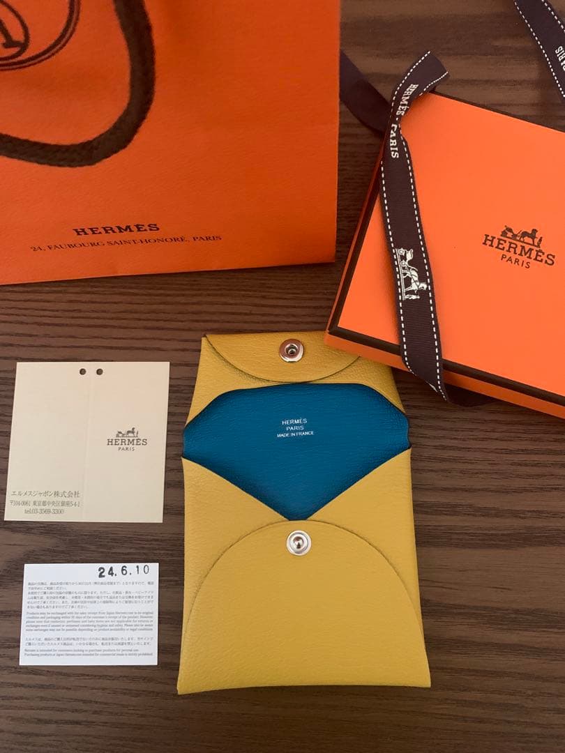 24年新品エルメス HERMES バスティアヴェルソB刻印 小銭入れ
