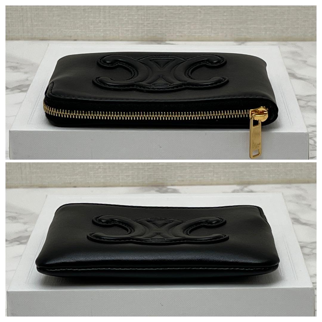 セリーヌ パース ケース 現行品 ブラック＆カードポーチ