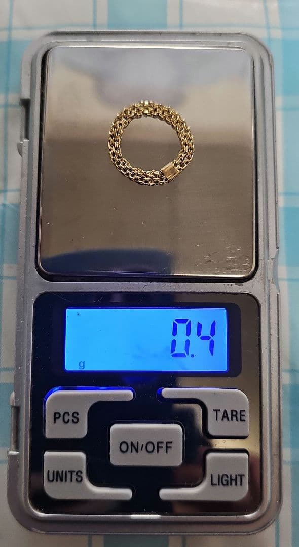 サ*ン様 最終値下げK18 ゴールド チェーンリング　専用箱付き　男女兼用
