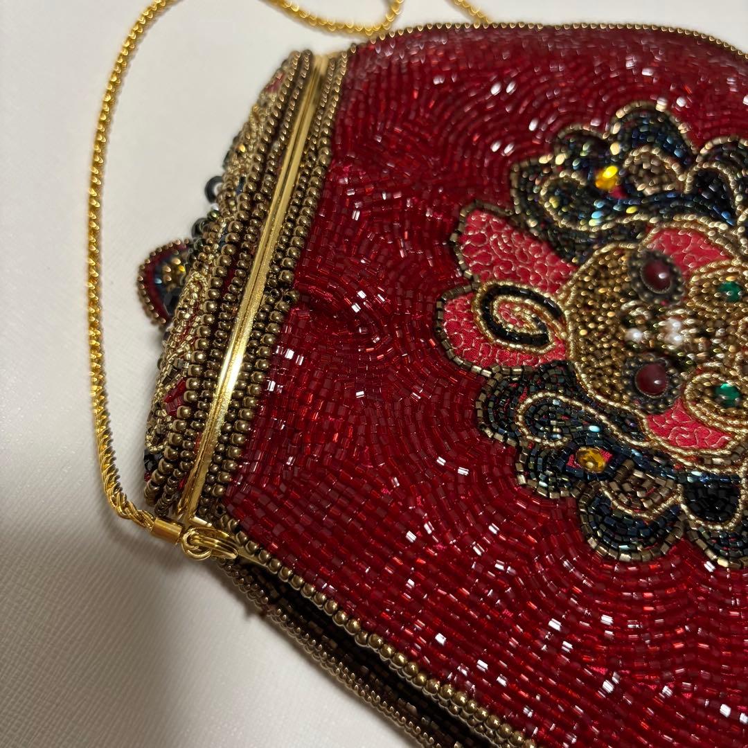 皇室御用達 LUMY はしもと　高級ヴィンテージ ビーズバッグ