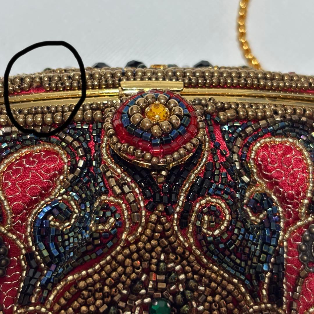 皇室御用達 LUMY はしもと　高級ヴィンテージ ビーズバッグ