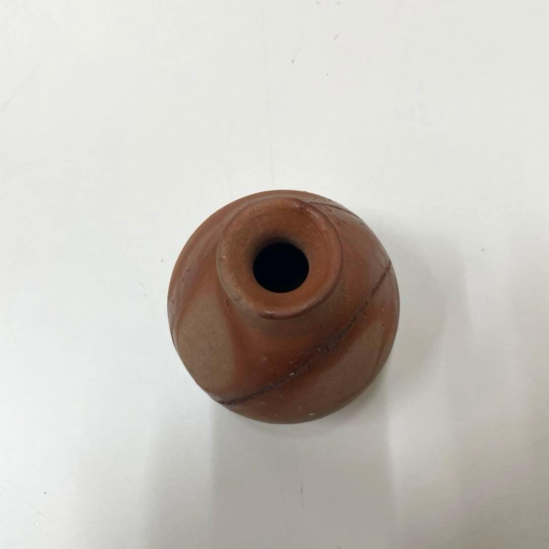 #XG251 陶芸家・酒器・備前焼・伊勢崎紳・緋襷・徳利・共箱・栞付