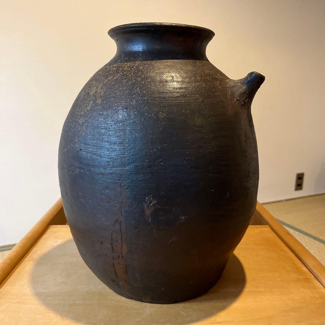 稀少 種子島 能野焼き 能野焼 雲助壺 壺 陶芸 陶器 民藝 民芸 骨董