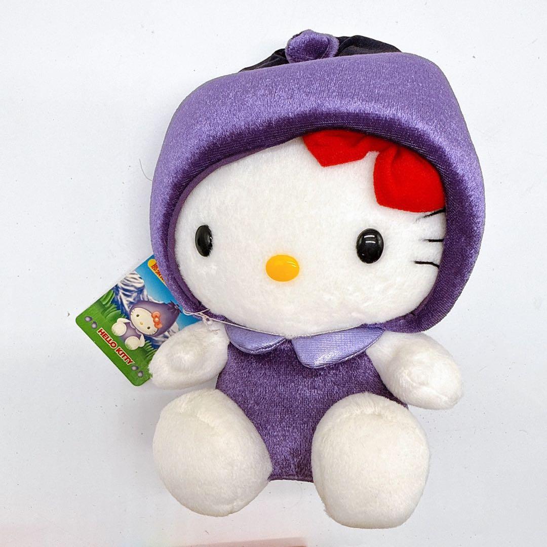 ハローキティ 那須バージョン ぬいぐるみ栃木限定なすマスコットタグ付