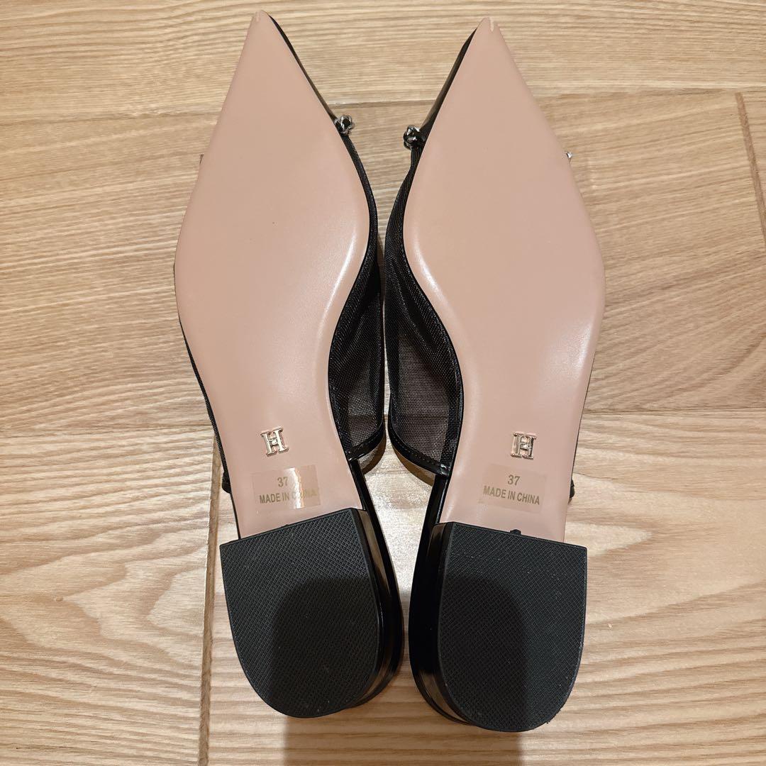 【新品未使用】 Organza Chain Mules 37 herlipto
